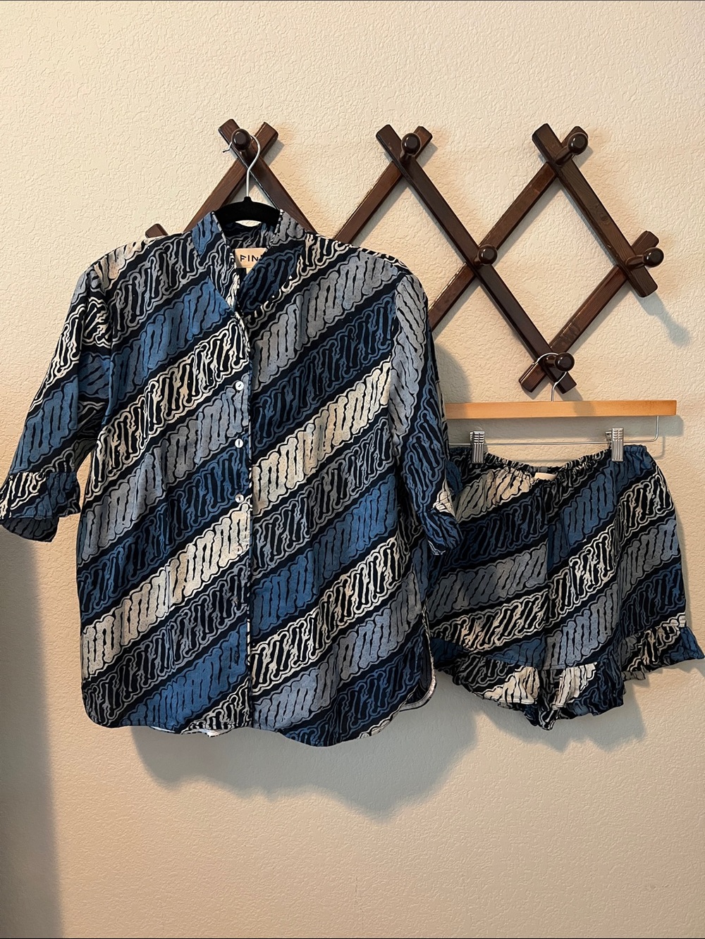 Fini Set Top and Shorts Tropical cotton small